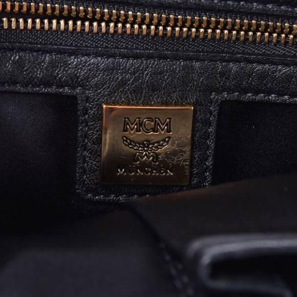 AUTHENTIC MCM Lambskin Crystal Studded Backpack. - Picture 2 of 6